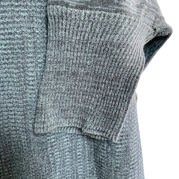 Marla Wynne Linen Cotton Sweater Blue Gray Open Front Soft Knit Neutral Women 2X - Picture 6 of 16